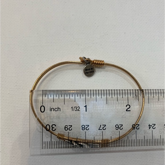 Luca + Danni Love Knot Bangle Bracelet Mixed Metal Silver and Brass - Picture 3 of 12